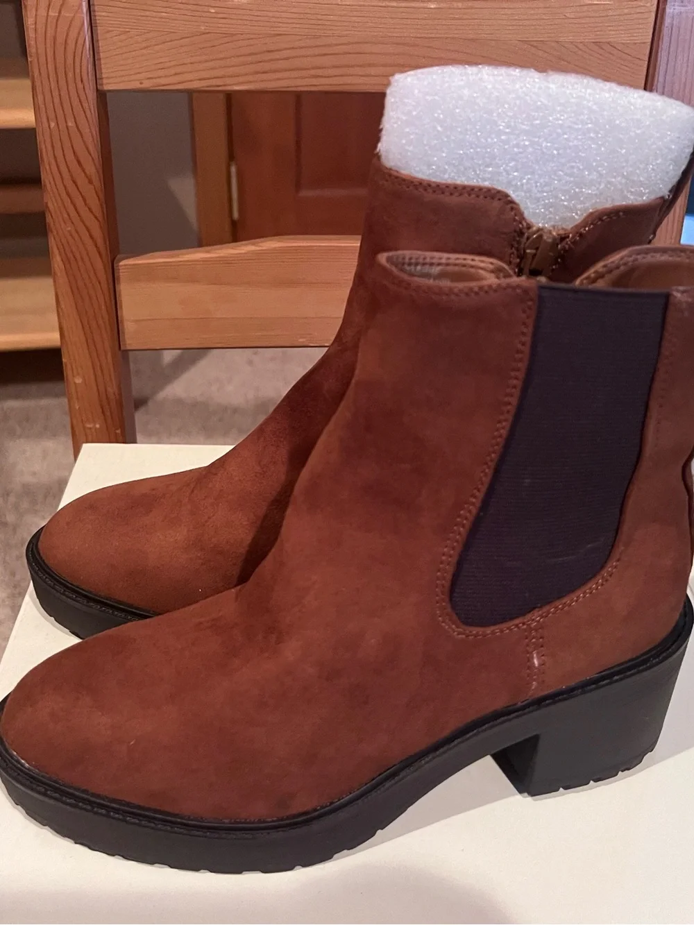 Style & Co. Tan Suede-Look Chelsea Ankle Boot FREE SHIPPING
